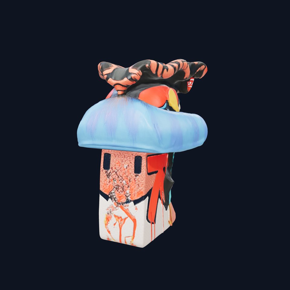 Vivid NeoPop Art Bust model pack